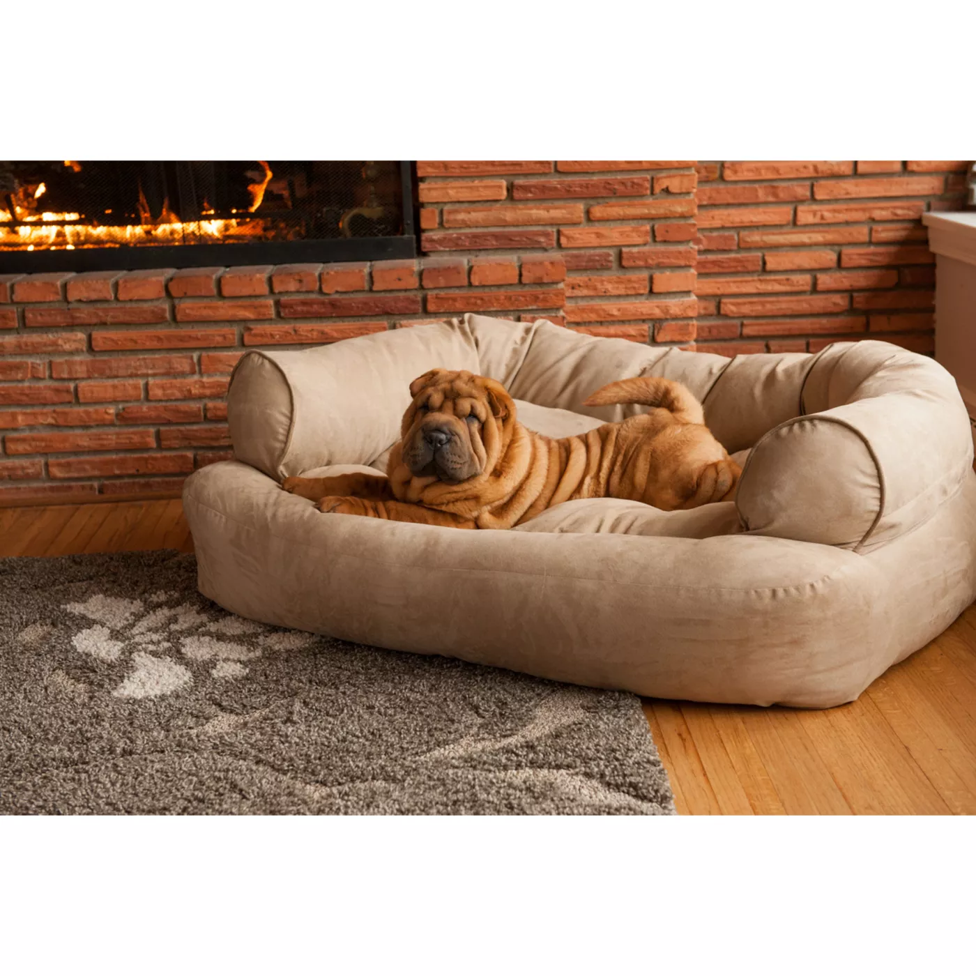 Snoozer Overstuffed Luxury Sofa Dog Bed