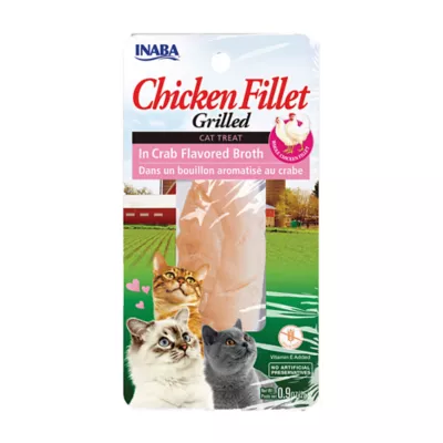 Product Inaba Grilled Fillet Lickable Cat Treat - Chicken in Crab Flavored Broth