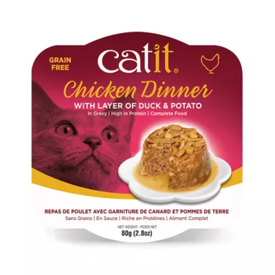 Product Catit® Chicken Dinner Adult Cat Food with Duck and Potato in Gravy