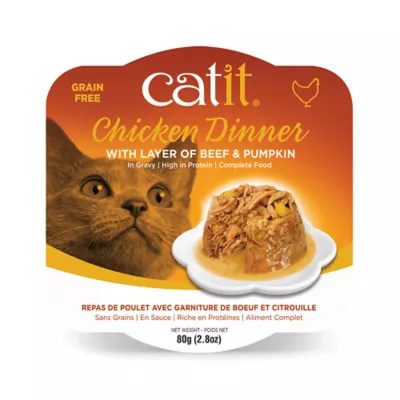 Product Catit® Chicken Dinner Adult Cat Food with Beef and Pumpkin in Gravy