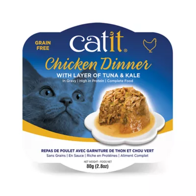 Product Catit® Chicken Dinner Adult Cat Food with Tuna and Kale in Gravy