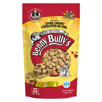 Product Benny Bully's Liver Chops Cat Treat - Natural, Beef Liver