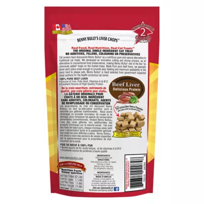 Product Benny Bully's Liver Chops Cat Treat - Natural, Beef Liver