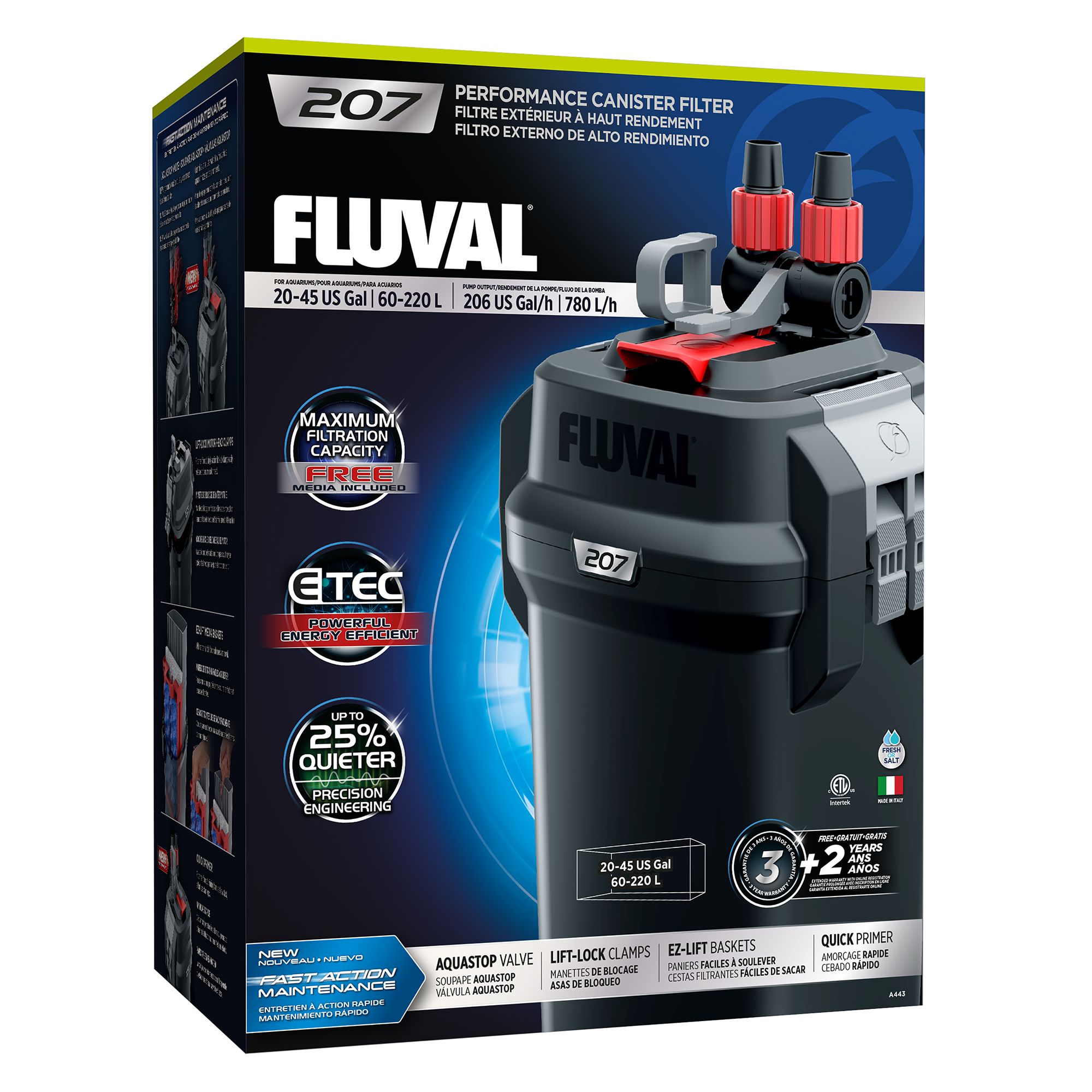 Fluval® 207 Performance Canister Filter fish Filters PetSmart