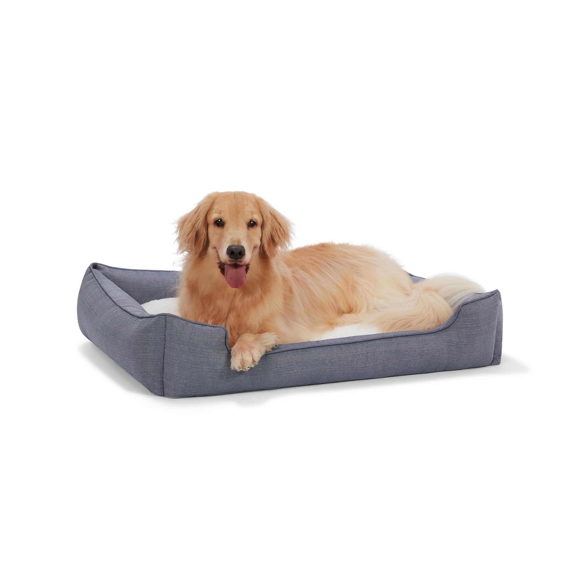 Top Paw® Chambray Cuddler Pet Bed | dog 
