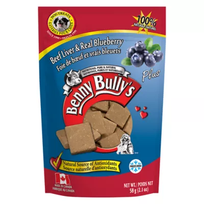 Product Benny Bully's Plus Dog Treat - Natural, Beef Liver & Blueberry