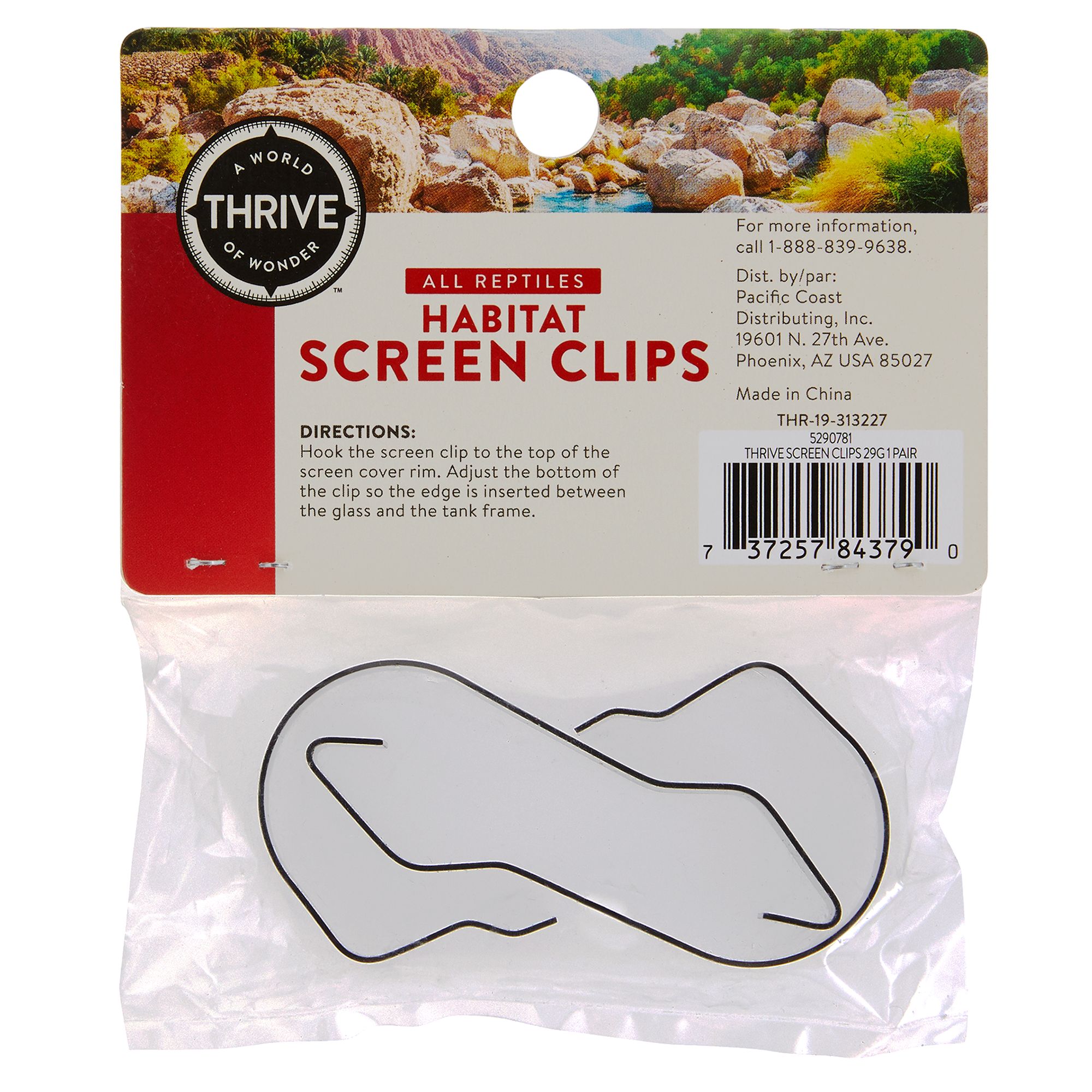 Thrive and Smaller Habitat Screen Clips - Terrarium Screen Clips - 30 Gal - thumbnail 2