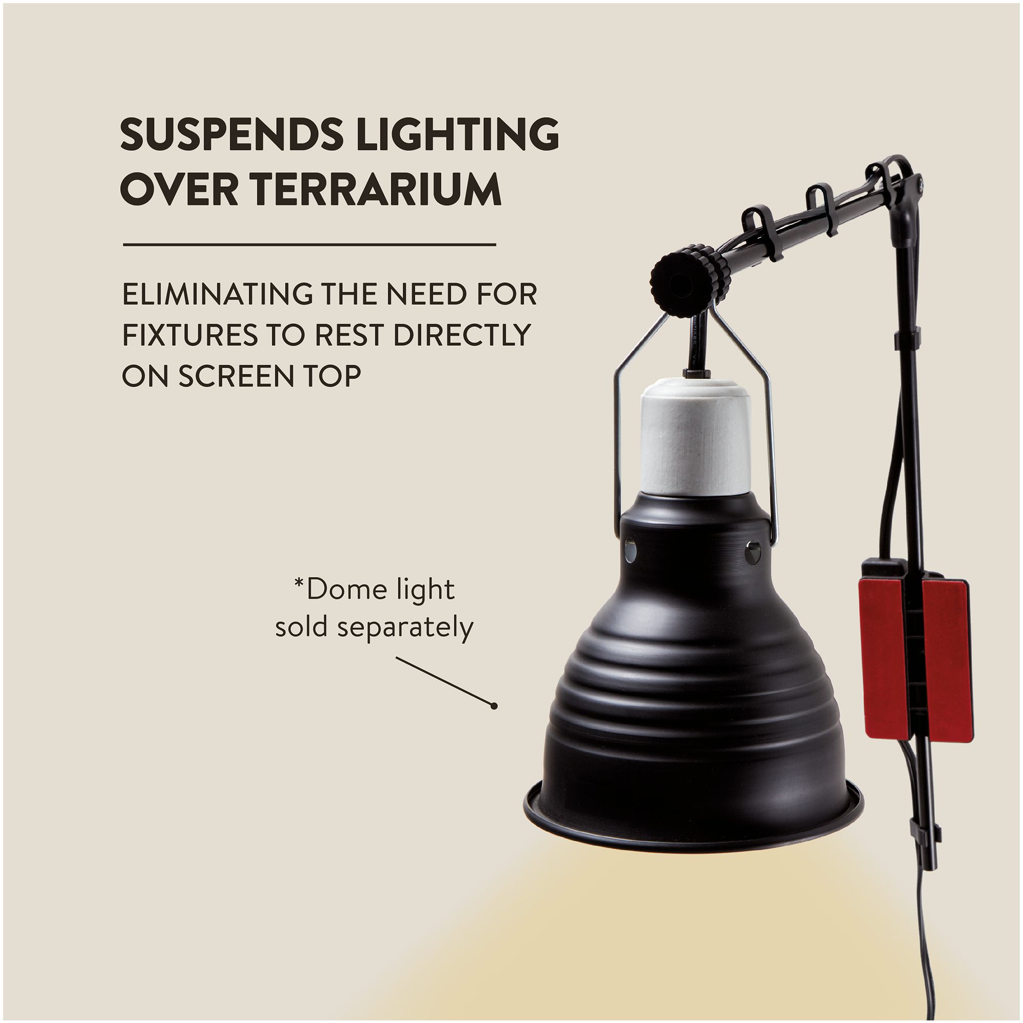 Thrive Reptile Hanging Lamp Fixture - Reptile Heat Lamp Fixture - thumbnail 3
