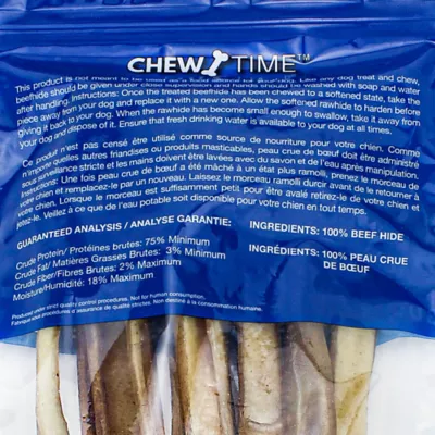 Product Chew Time Beef Bully Chews Dog Treats