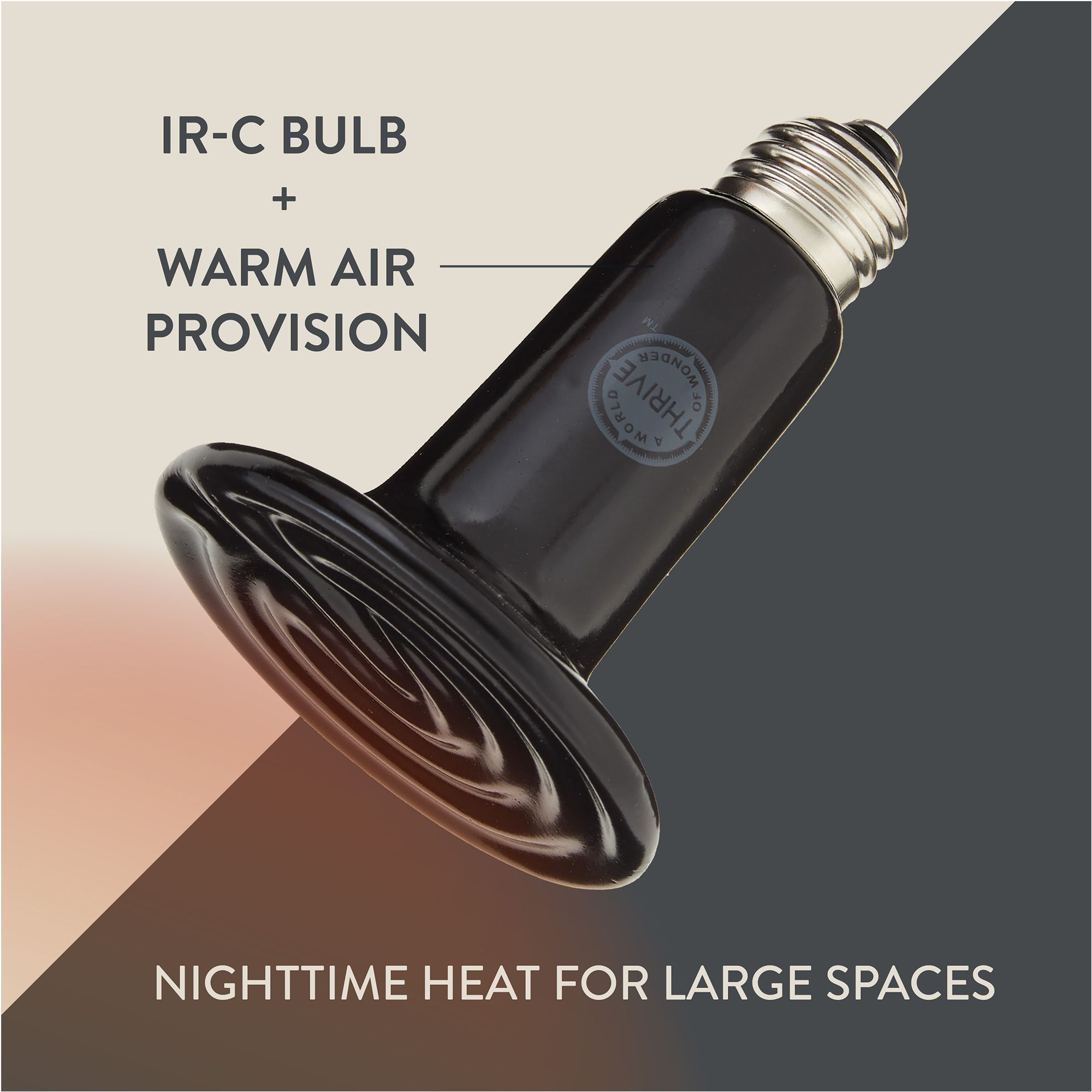 Thrive Reptile Ceramic Heat Emitter - Terrarium Heater - 60-100W - thumbnail 3
