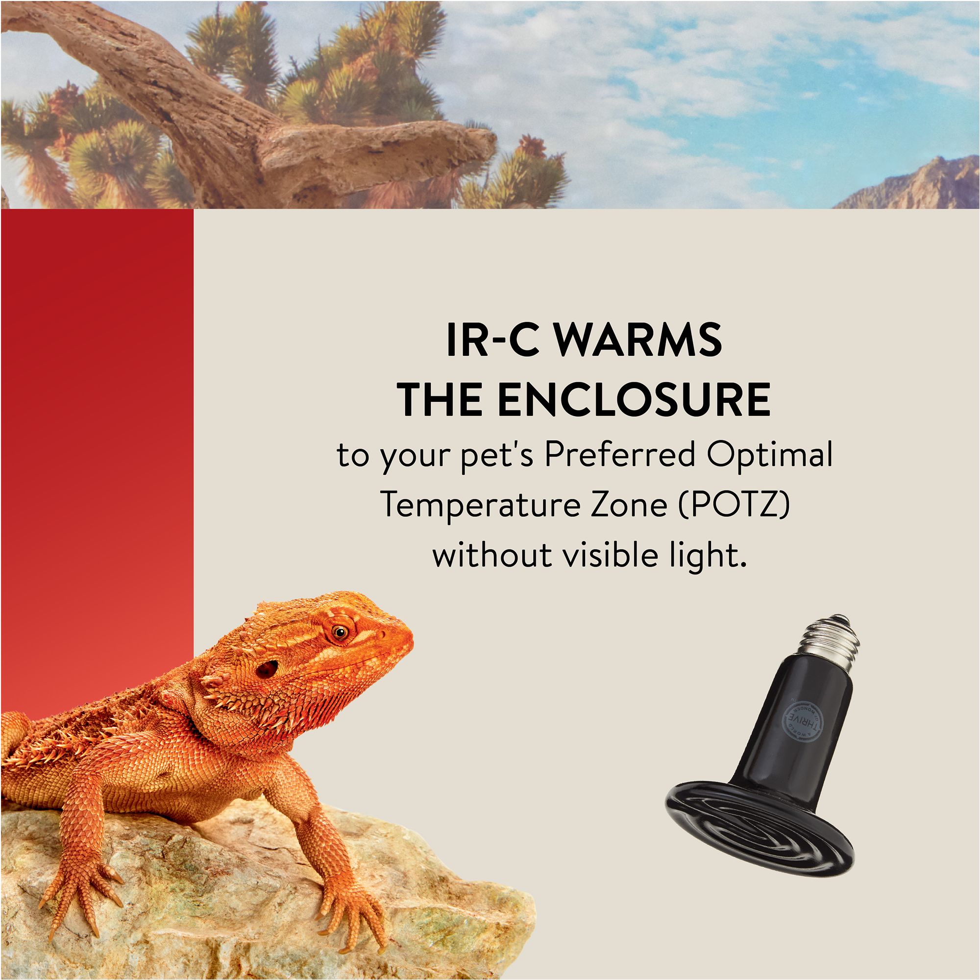 Thrive Reptile Ceramic Heat Emitter - Terrarium Heater - 60-100W - thumbnail 4