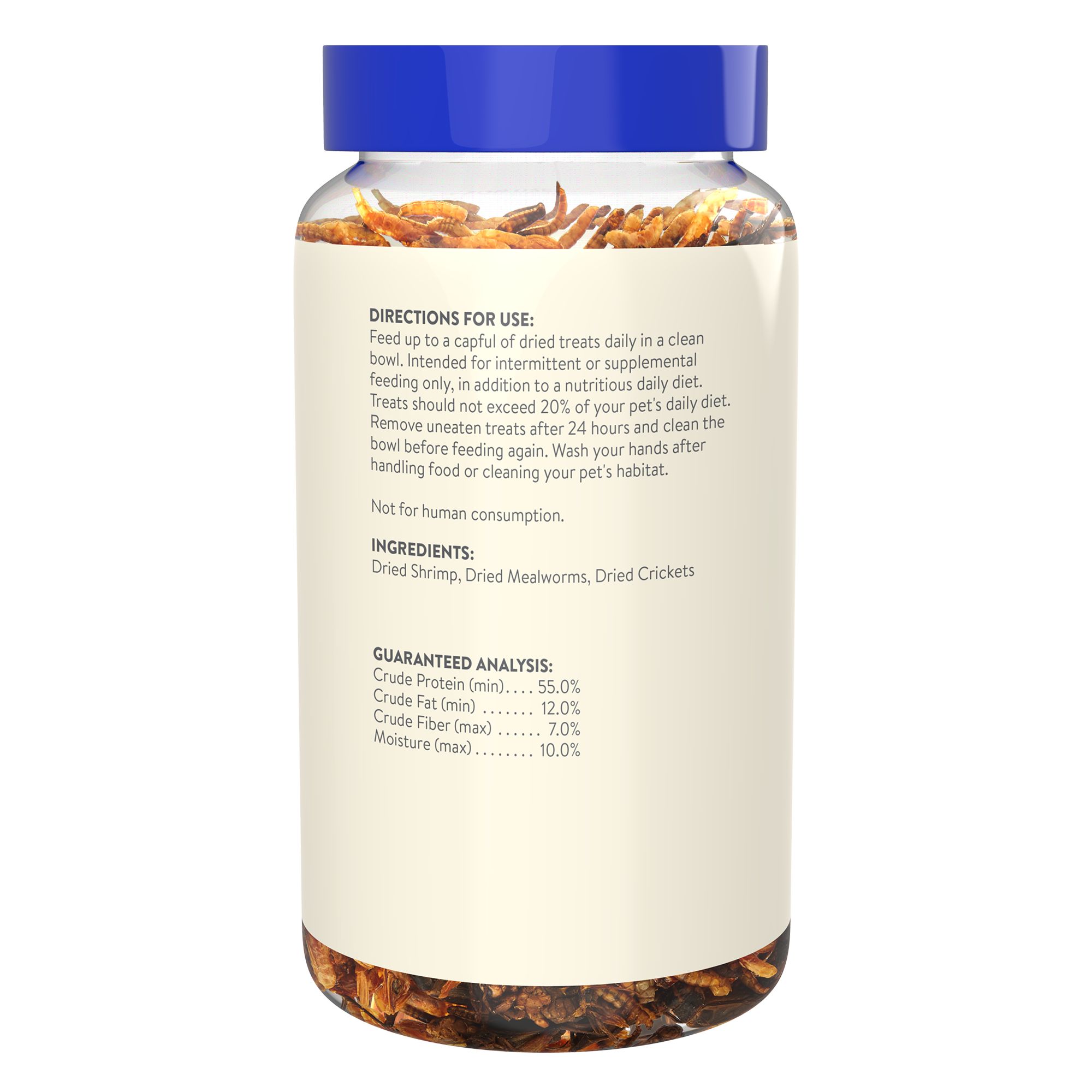 Thrive Turtle Treat - Dried Shrimp, Mealworms & Crickets - 2.3 oz - thumbnail 2