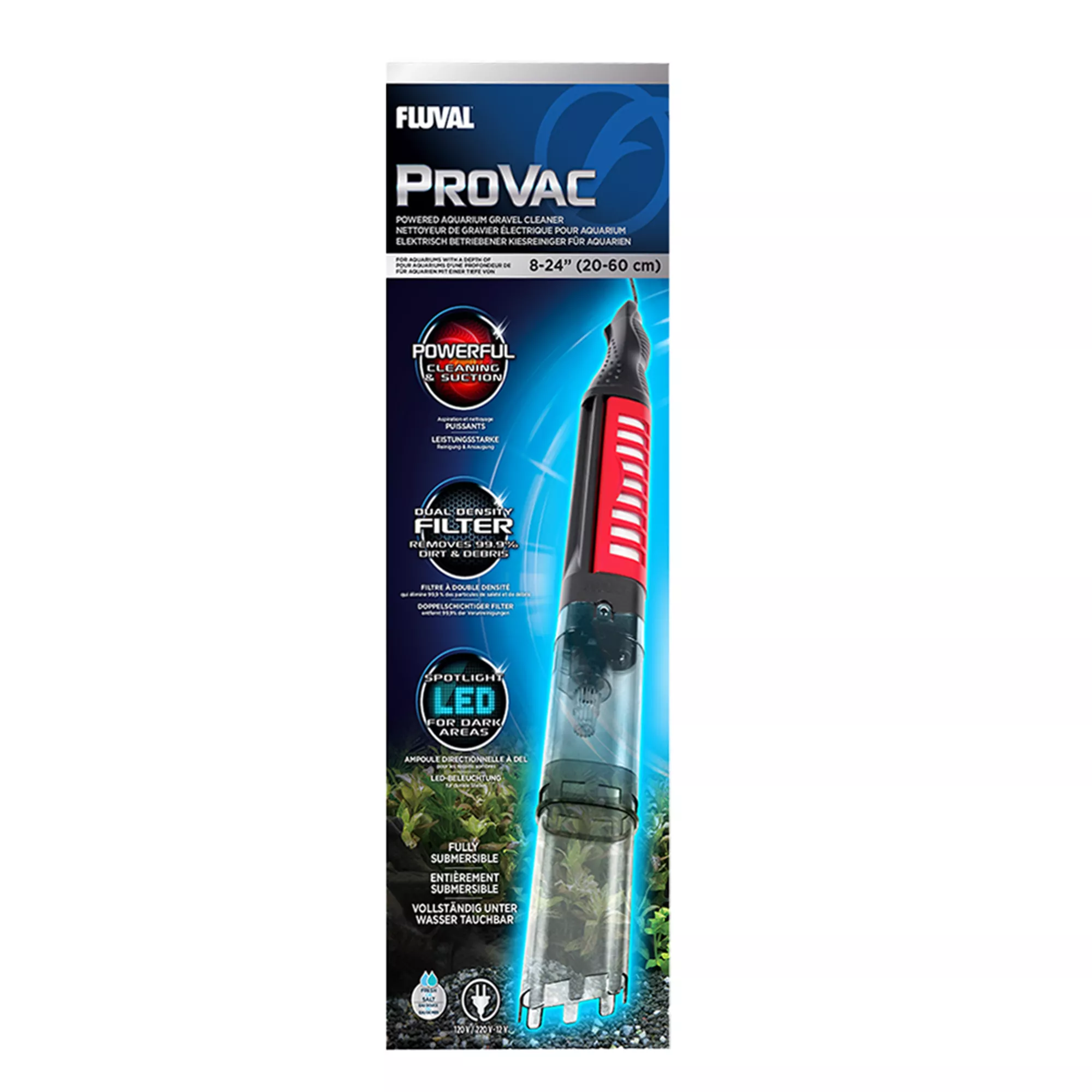 Fluval® Pro-VAC Powered Aquarium Gravel Cleaner