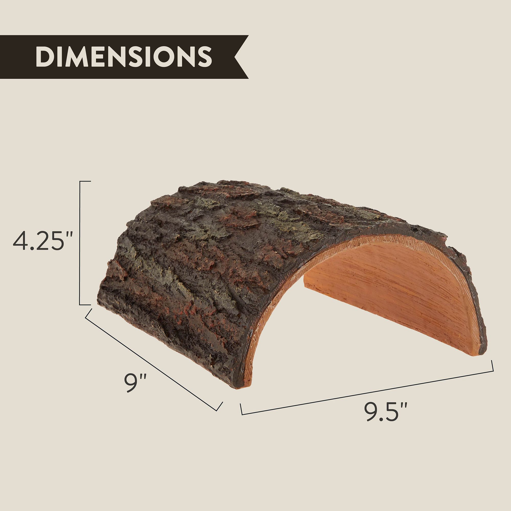 Thrive Wood Hide Reptile Decor - thumbnail 2