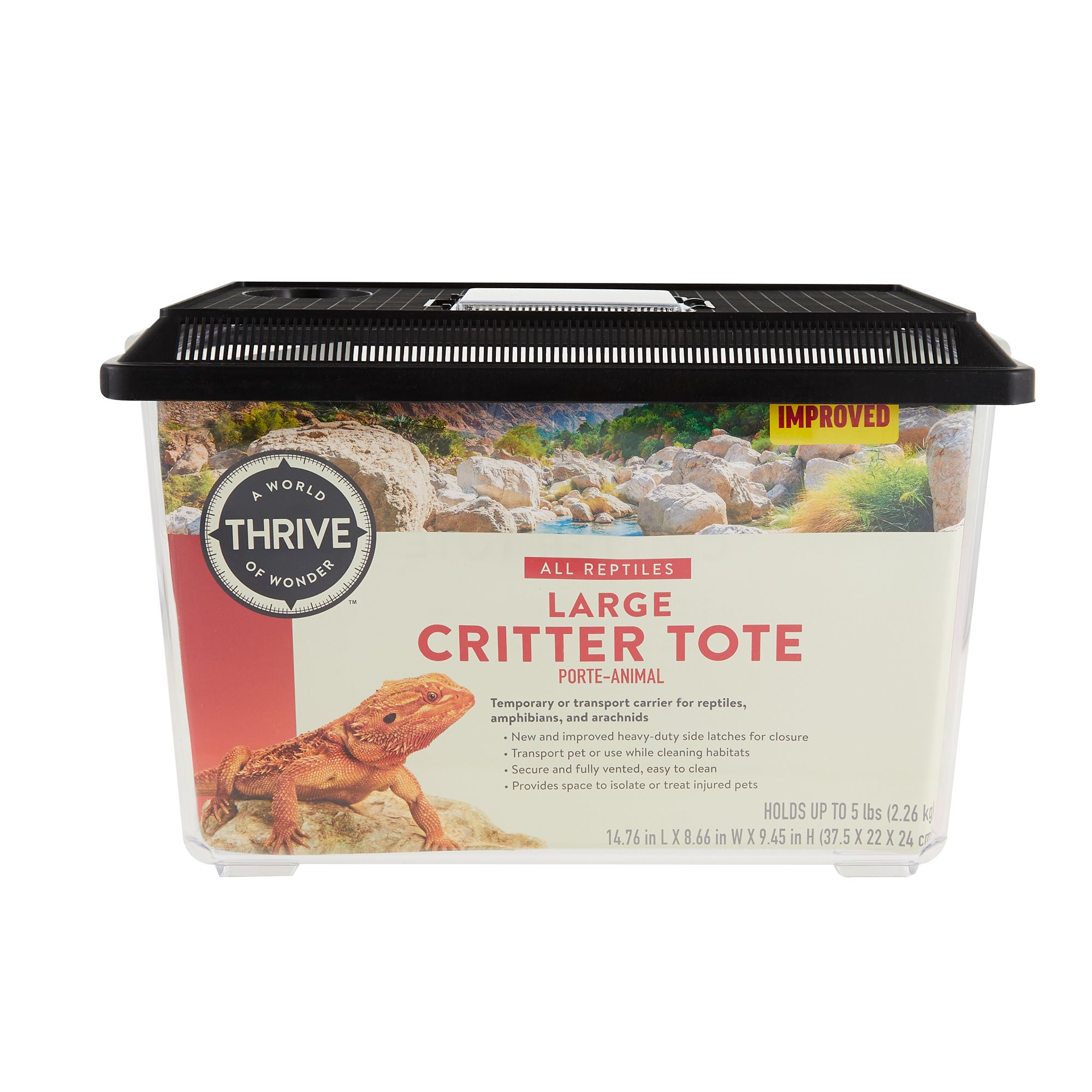 Thrive Critter Reptile Tote - Reptile Critter Keeper - thumbnail 4