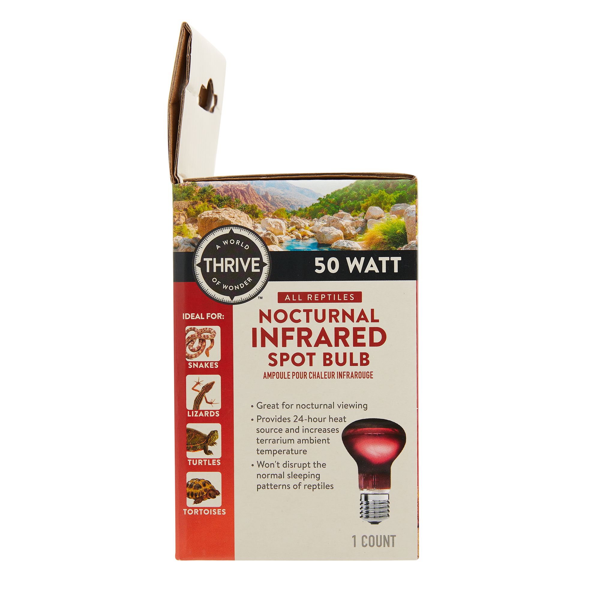 Reptile Supplies Nocturnal Infrared Red Incandescent Reptile Heat Lamp