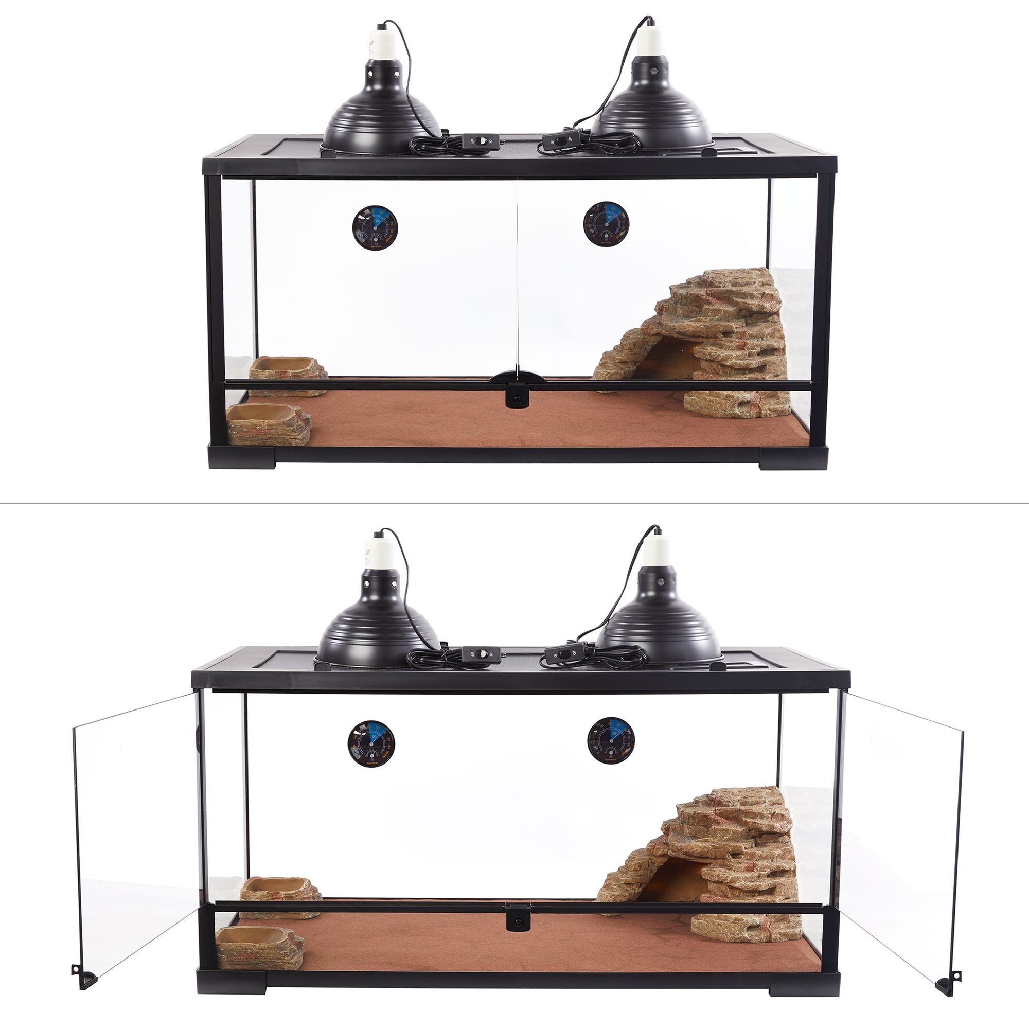 Thrive Front Double Door Opening Terrarium Desert Essentials Kit