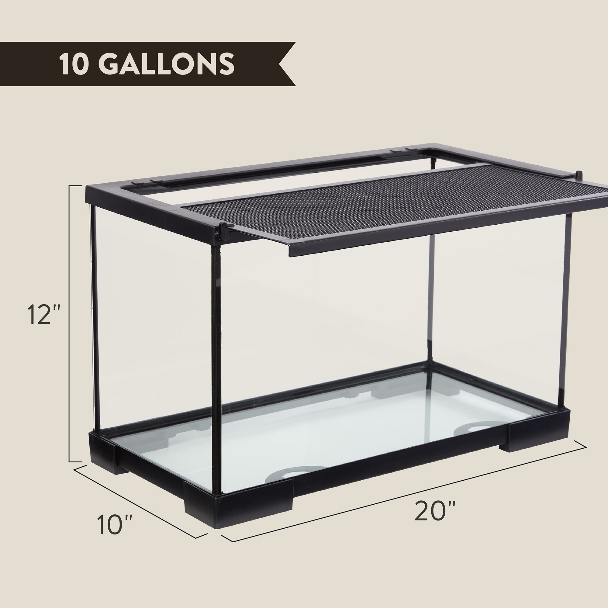Thrive Temperate Snakes Essentials Kit - 10 Gallons - Temperate Reptile Terrarium Kit - 20x10x12 - thumbnail 2