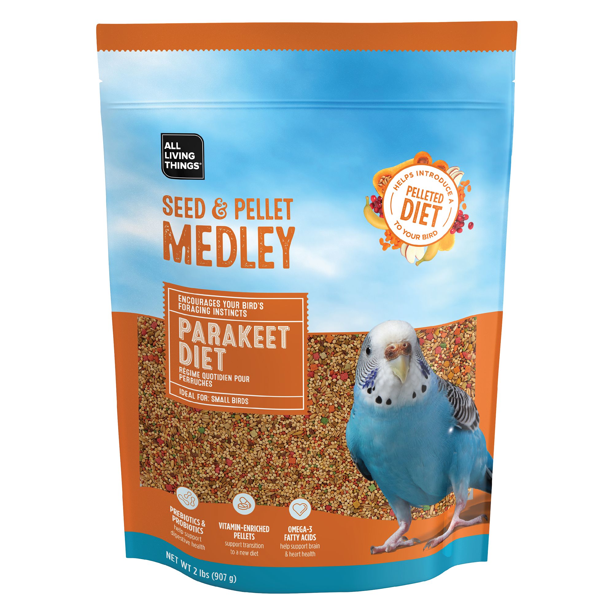 All Living Things Seed Pellet Medley Parakeet Diet