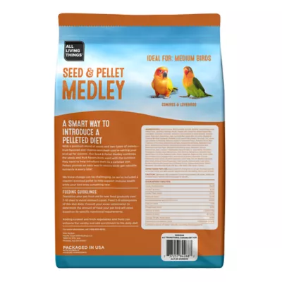 Product All Living Things® Seed & Pellet Medley Conure Diet