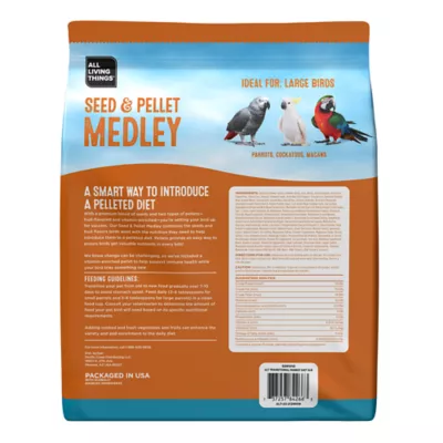 Product All Living Things® Seed & Pellet Medley Parrot Diet