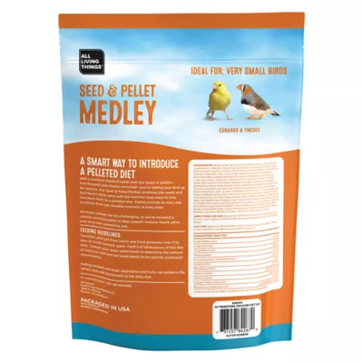 Product All Living Things® Seed & Pellet Medley Finch & Canary Diet