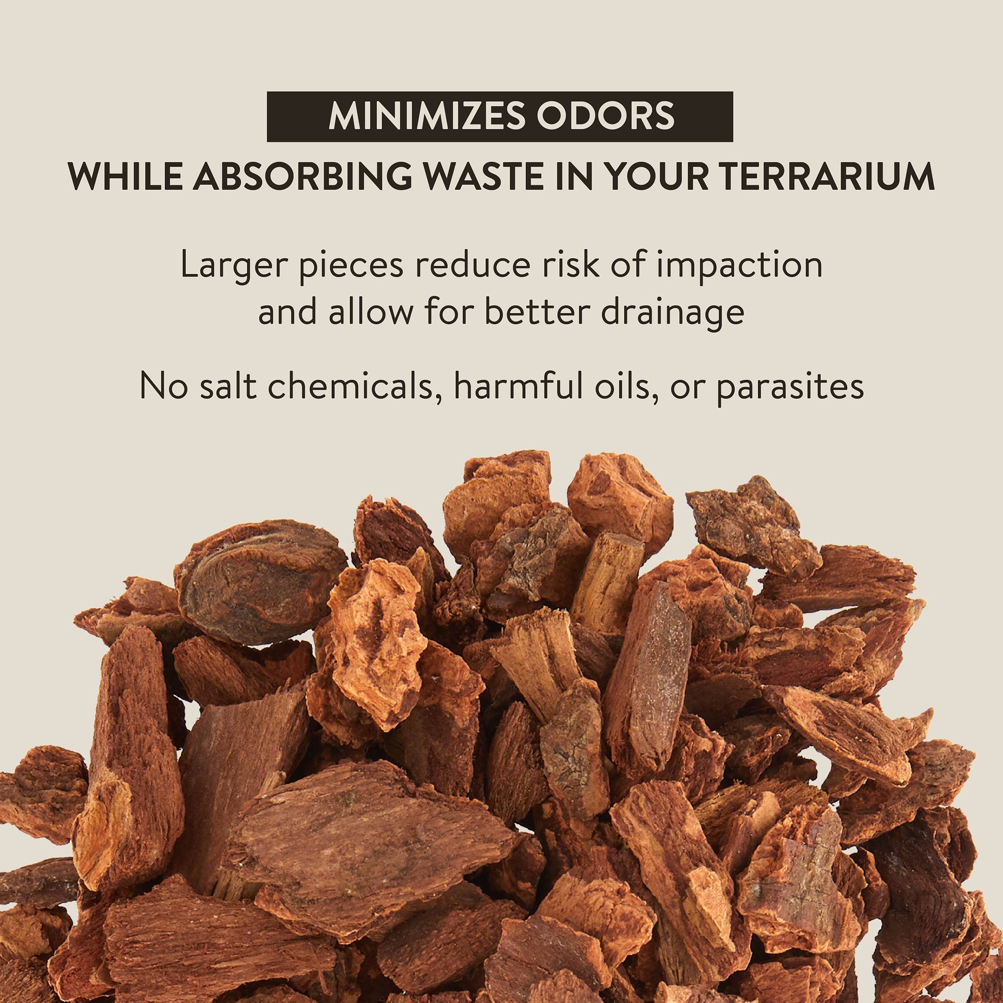 Thrive Fir Bark Reptile Terrarium Bedding - Reptile Substrate & Bedding - 24 qt - thumbnail 4