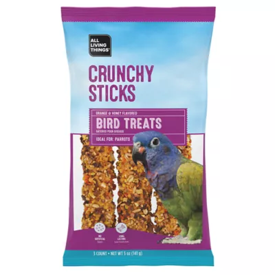 Product All Living Things® Orange & Honey Flavor Parrot Crunchy Sticks - 3 Count