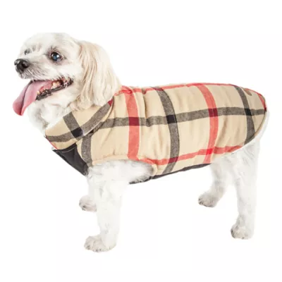Product Pet Life® "Allegiance" Classic Plaid Pet Coat