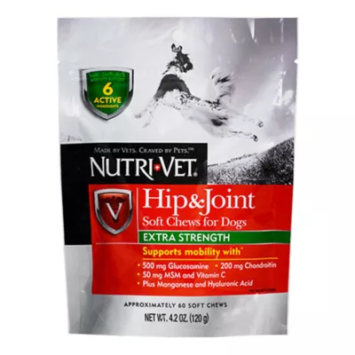 Product Nutri-Vet® Hip & Joint Extra Strength Soft Chews for Dogs - Chicken & Cheese Flavour