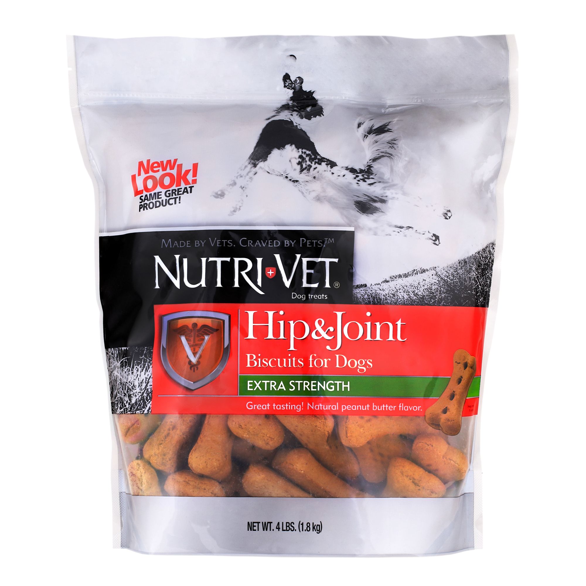 NutriVet® Hip & Joint Extra Strength Biscuits for Dogs Peanut Butter
