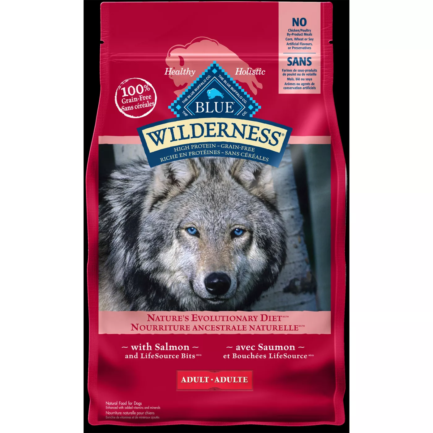 Blue Buffalo Wilderness Adult Dry Dog Food Grain Free Salmon