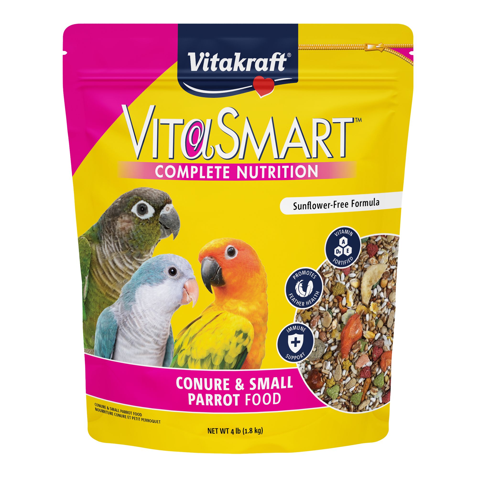 Vitakraft VitaSmart Conure Small Parrot Food