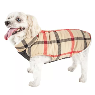 Product Pet Life® "Allegiance" Classic Plaid Pet Coat