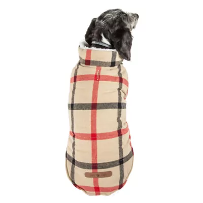 Product Pet Life® "Allegiance" Classic Plaid Pet Coat