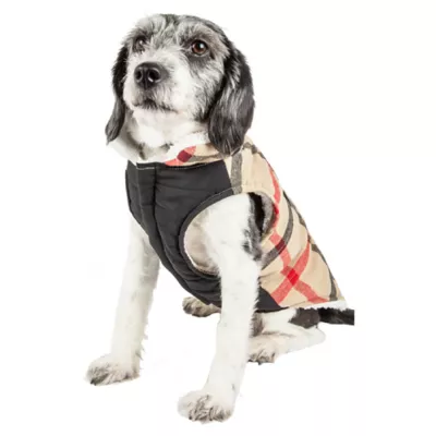 Product Pet Life® "Allegiance" Classic Plaid Pet Coat