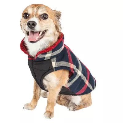 Pet Life® "Allegiance" Classic Plaid Pet Coat - Image 3