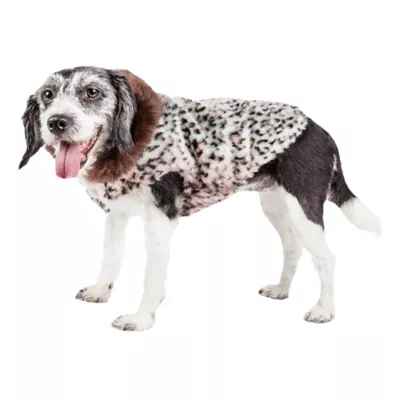 Product Pet Life® Luxe "Furracious" Cheetah Faux Fur Pet Coat