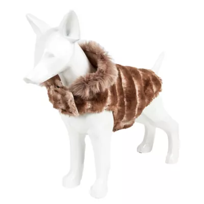 Pet Life® Luxe "Tira-Poochoo" Tiramisu Faux Fur Pet Coat - Image 4