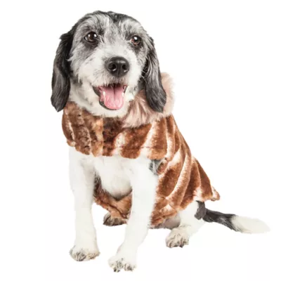 Product Pet Life® Luxe "Tira-Poochoo" Tiramisu Faux Fur Pet Coat