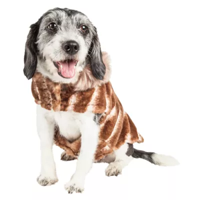 Product Pet Life® Luxe "Tira-Poochoo" Tiramisu Faux Fur Pet Coat