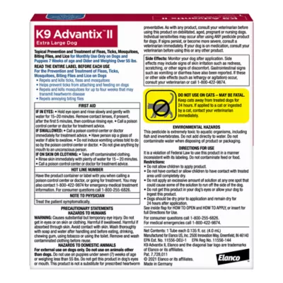 Product K9 Advantix® II Over 55 lbs Dog Flea & Tick Treatment