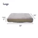 Product Top Paw® Orthopedic Memory Foam Quilt Mattress Dog Bed