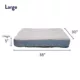 Product Top Paw® Orthopedic Memory Foam Quilt Mattress Dog Bed
