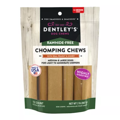 Product Dentley's® Rawhide-Free Jumbo Chomping Chews Dog Chew - Peanut Butter & Honey