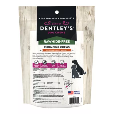 Product Dentley's® Rawhide-Free Jumbo Chomping Chews Dog Chew - Peanut Butter & Honey