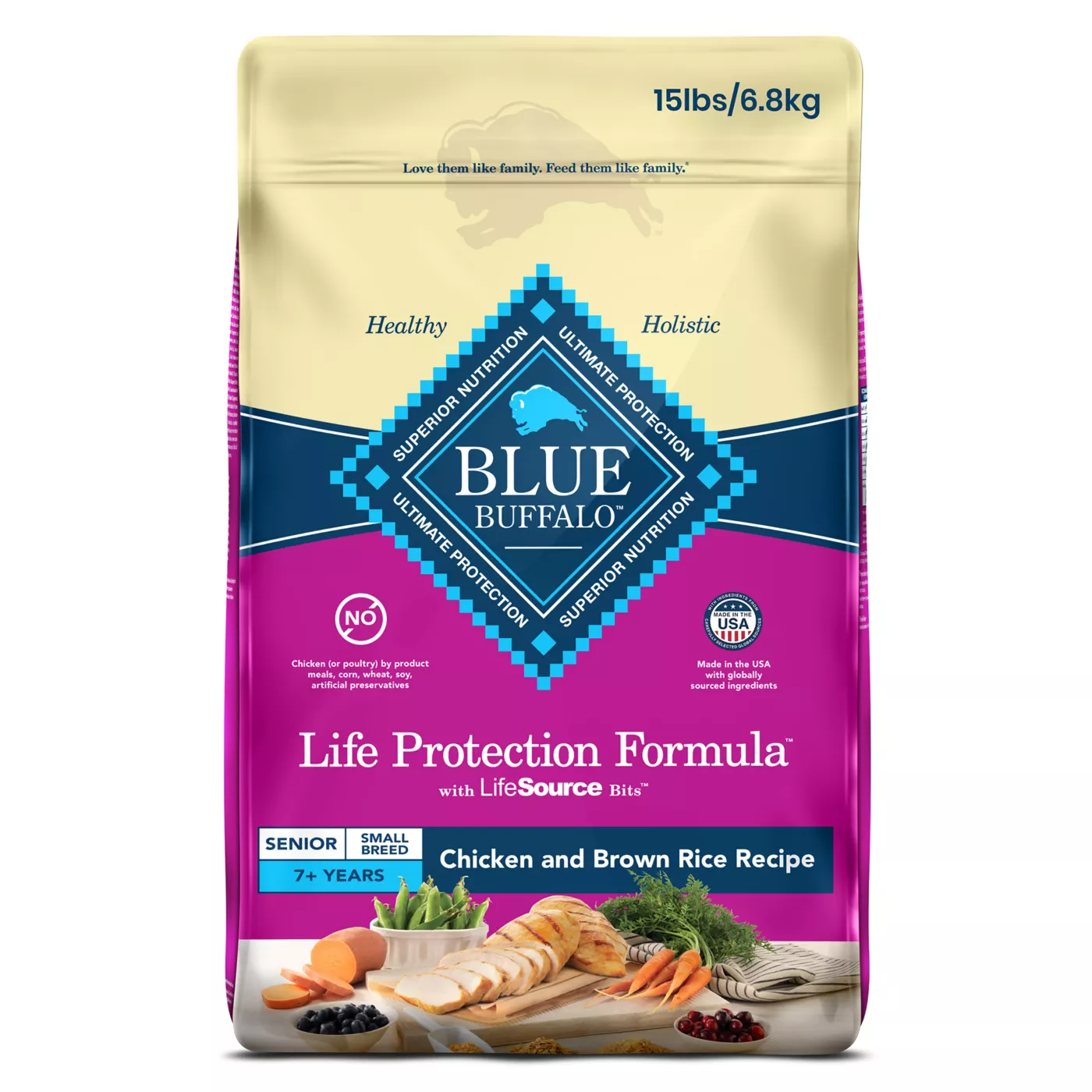 Blue buffalo senior dog food hotsell