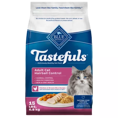 Product Blue Buffalo® Tastefuls™ Indoor Hairball Control Adult Dry Cat Food, Natural, Chicken & Brown