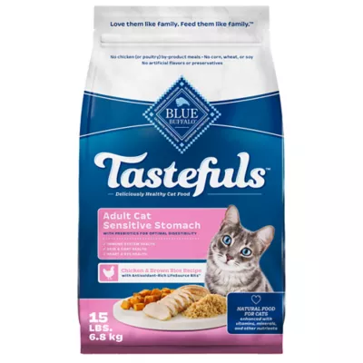 Product Blue Buffalo® Tastefuls™ Sensitive Stomach Adult Dry Cat Food, Natural , Chicken & Brown Rice