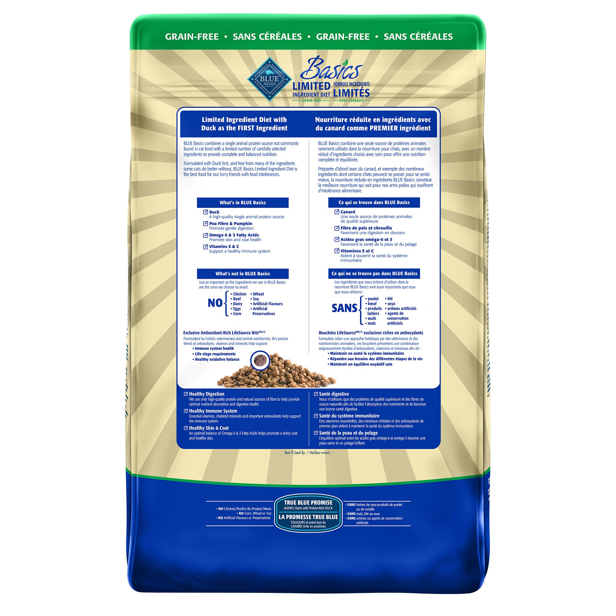 blue basics duck and potato cat food